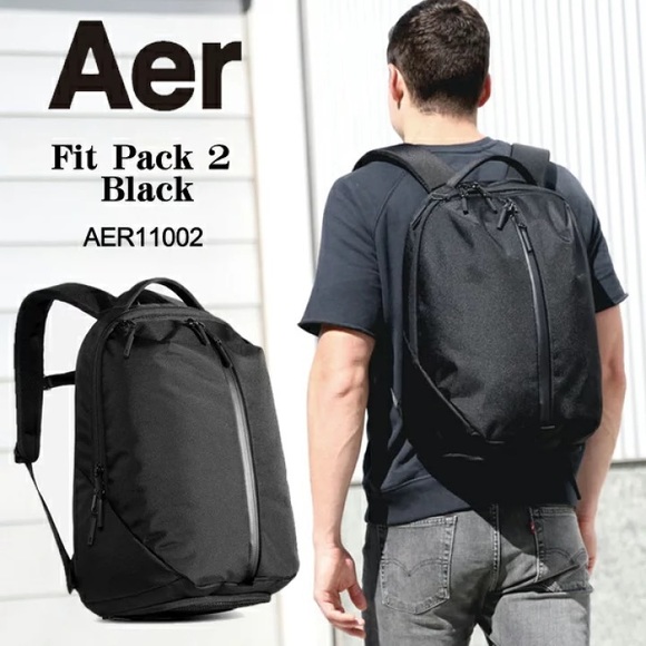 Aer Bags Aer Fit Pack 2 Unisex Travel Compartmentalize Backpack